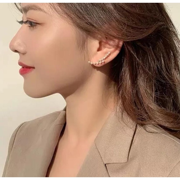 Earrings perak berlian anting anting wanita korea