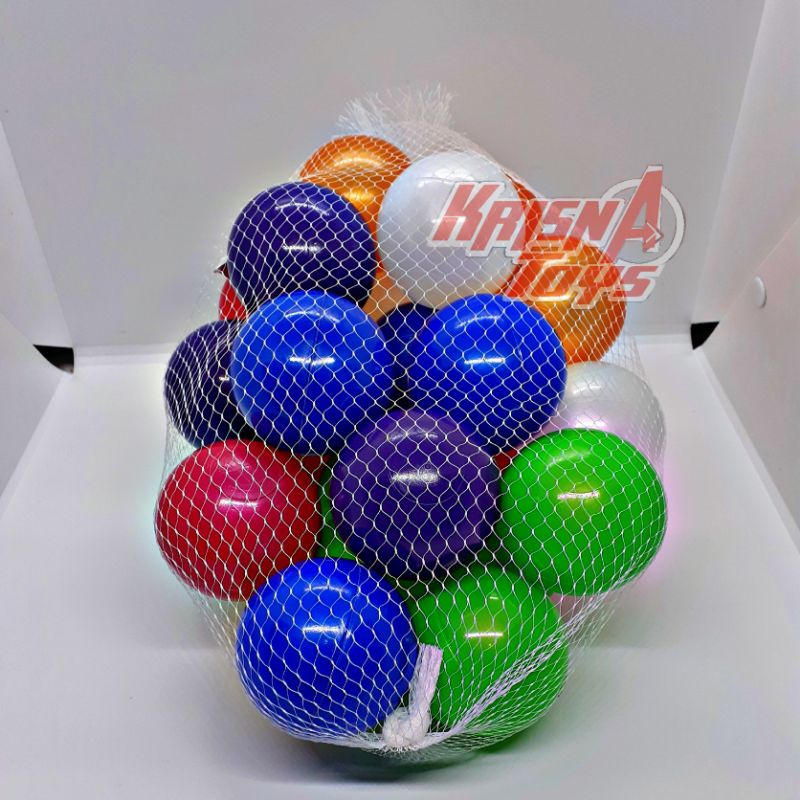 MANDI BOLA WARNA WARNI CERAH METALIC/BOLA PLASTIK MAINAN isi 25pcs/pack