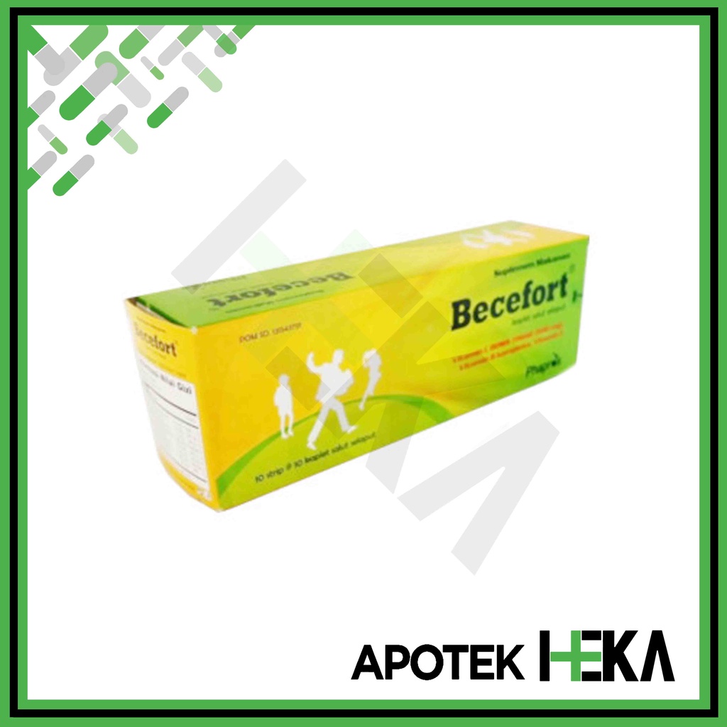 Becefort Box isi 10x10 Tablet - Multivitamin Daya Tahan Tubuh (SEMARANG)