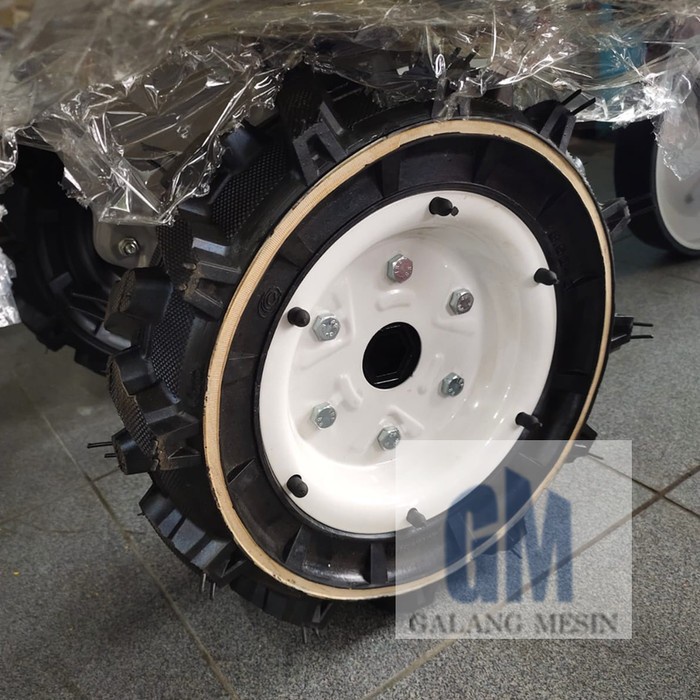 Produk Terbaik] Roda Ban Karet Traktor Mini Tiller Cultivator Firman FTL-900 2 PCS
