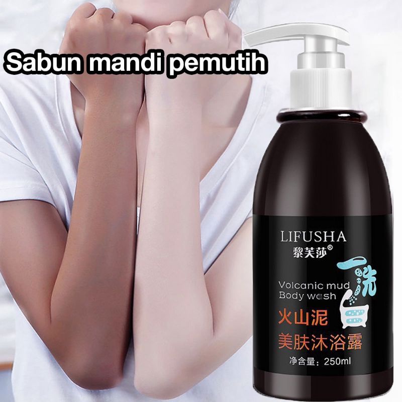Sabun Lumpur Vulkanik Pemutih Badan / Whitening Volcanic Mud Body Wash
