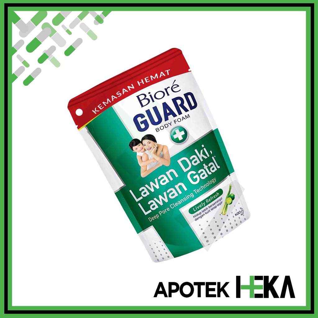 Biore Guard Antibacterial Body Foam Lively Refresh - Sabun Mandi Cair (SEMARANG)