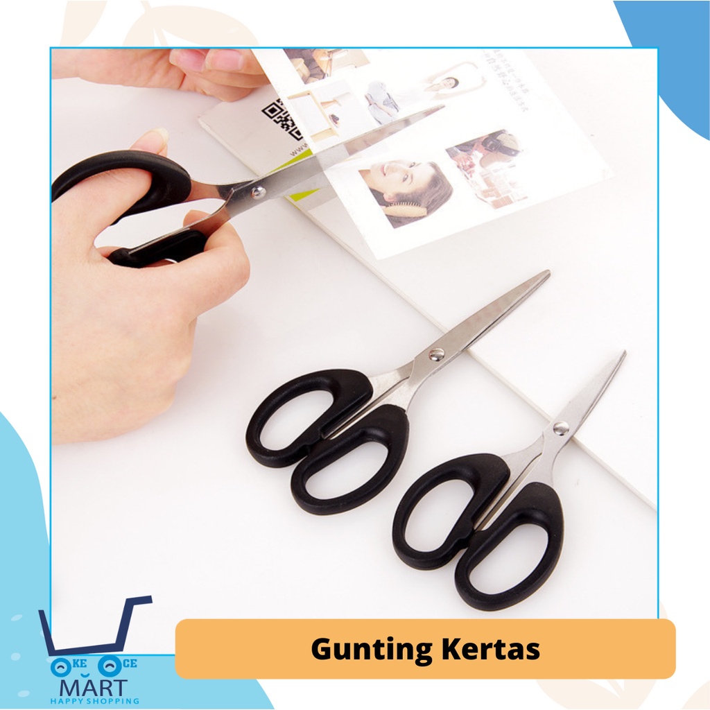 

[ 00713 ] GUNTING KERTAS Stainless / Gunting Stainless Serbaguna / Gunting Karton / Papper Scissors