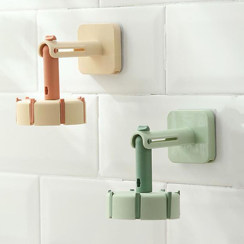 [AIYU] Baju Kaos Distro Pria Wanita Lengan Pendek Multifungsi Rotating Hook Free Punch Kait Dapur Viscose Kuat Hiasan Dinding Rumah Kreatif