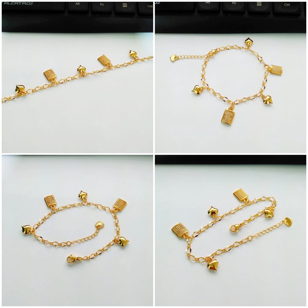 AV149 Grosir Gelang Tangan Juntai Permata Gelang Dewasa