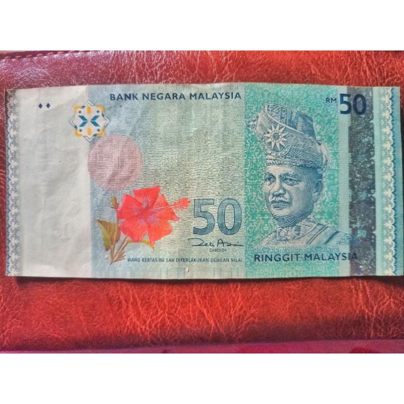 Koleksi Uang Kertas Asli 50 Ringgit Malaysia Seri Cantik 2727 Koleksi Langka