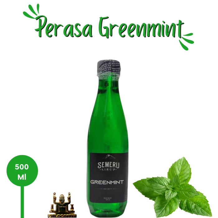 

SEMERU GREEN MINT SYRUP 500ML SIRUP SEMERU PERISA DAUN MINT