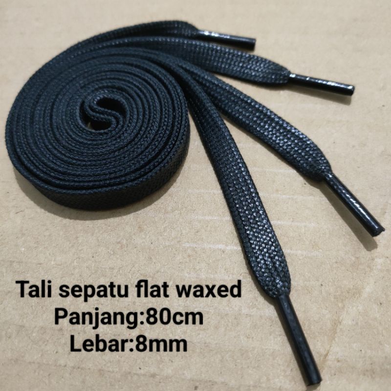 Tali sepatu flat waxed.8mm-80cm