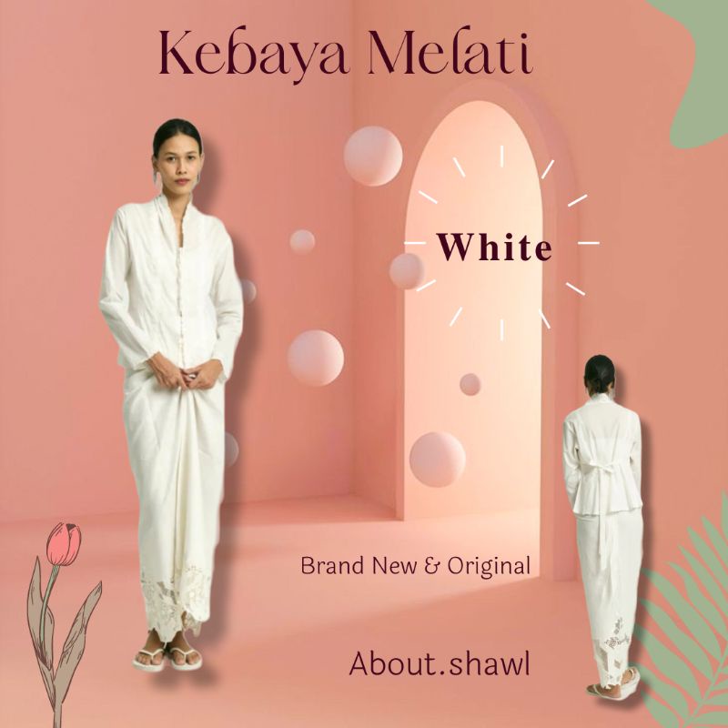 Kebaya Melati White Sejauh Mata Memandang