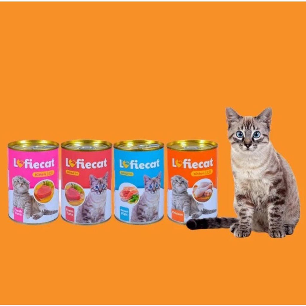 Lofi cat kaleng 400 gr makanan kucing basah