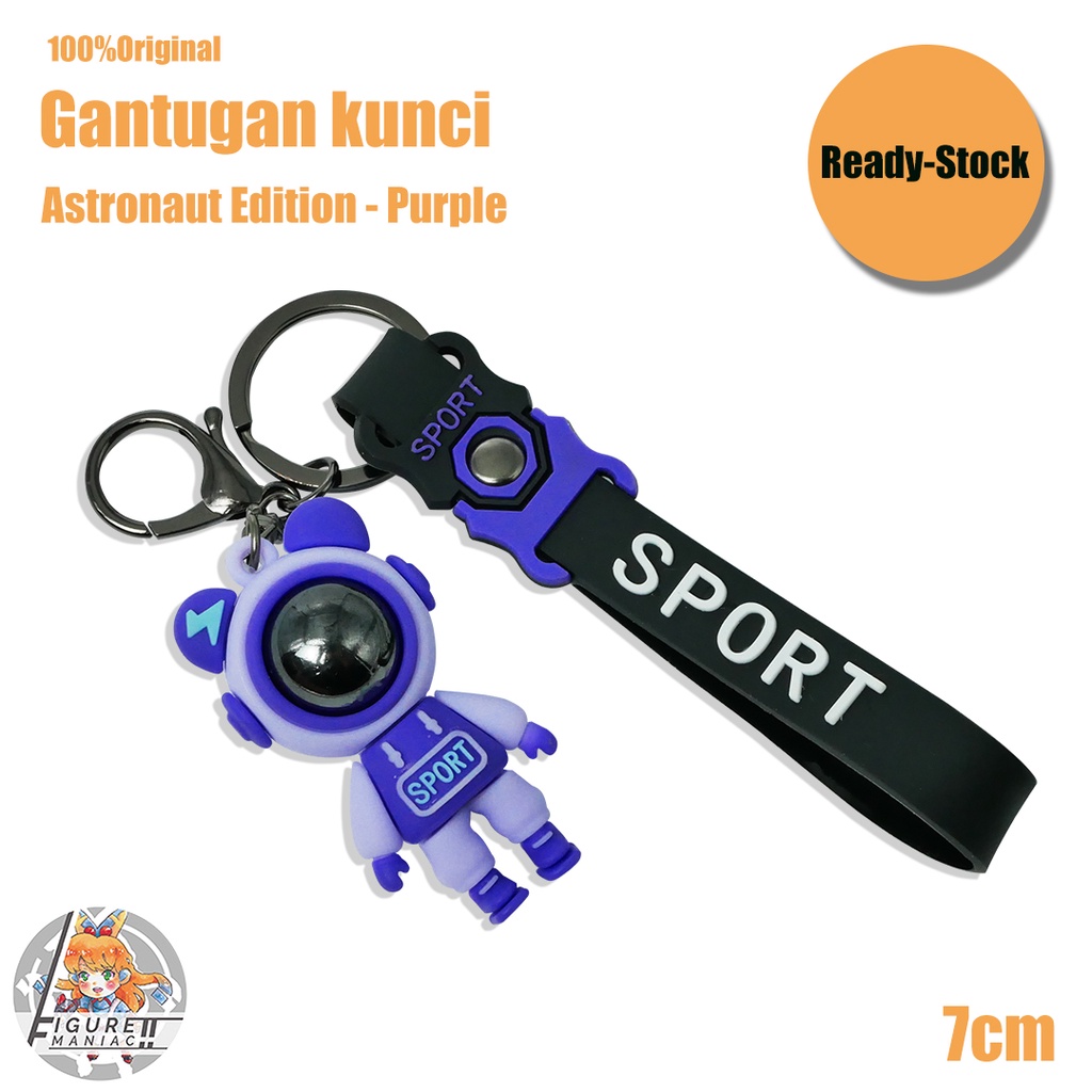 Gantungan Kunci - Astronout 3D Edition 7 cm Premium Import Astronot lucu Gantungan Kunci Lucu Gantungan Kunci Cute