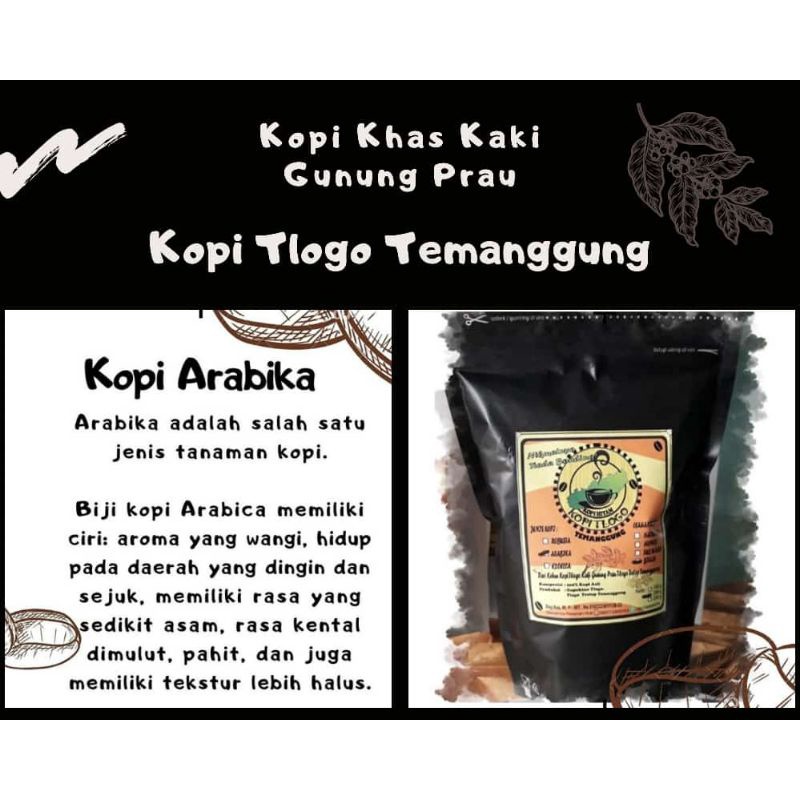 Kopi Tlogo Arabika Khas Temanggung