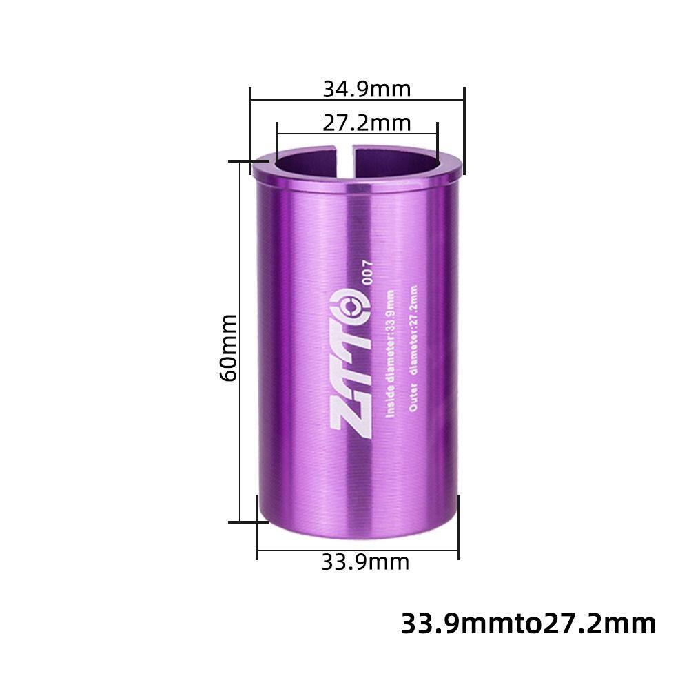 R-FLOWER 1pc Tabung Tiang Kursi Kualitas Tinggi Menyesuaikan Diameter 27.2 Aluminium Alloy Mengurangi Lengan Adapter