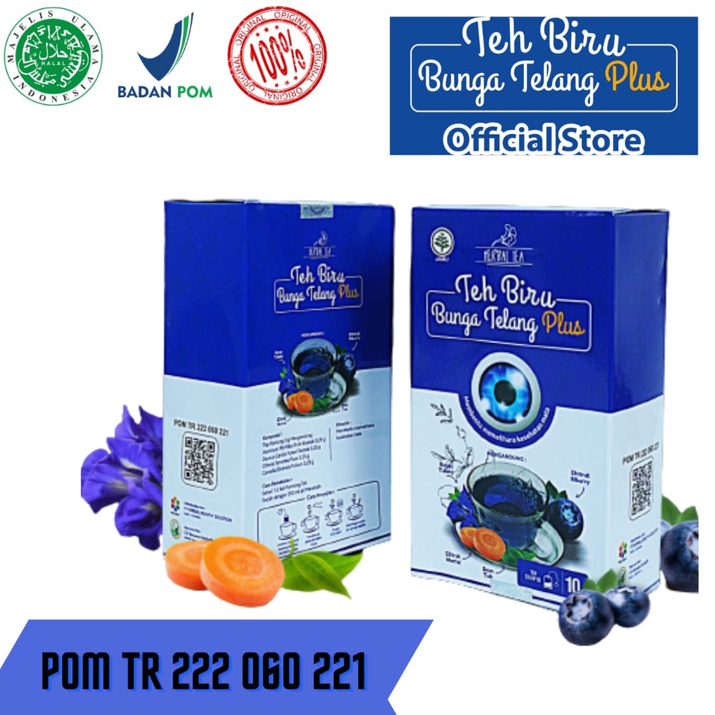 

Teh Bunga Telang Premium Telang Tumpuk Kering Organik 100% Original