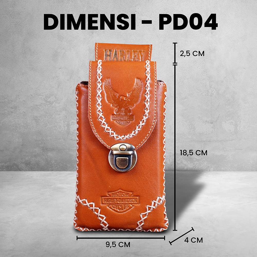 Dompet Handphone Kulit Sapi Asli 100 Dompet Pinggang PD04