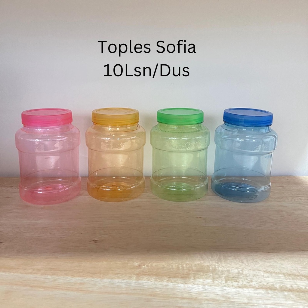 [4pcs] - Toples plastik Sofia isi 4 warna 2L