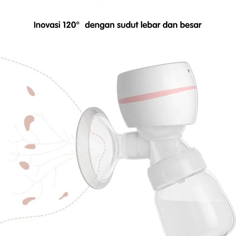 Pumping ASI Elektrik Alat Pompa ASI Elektrik Wireless Breast Pump Portable Rechargeable 180ml 2 Mode 9 Level 22mm Dapat Dipakai Dengan Layar