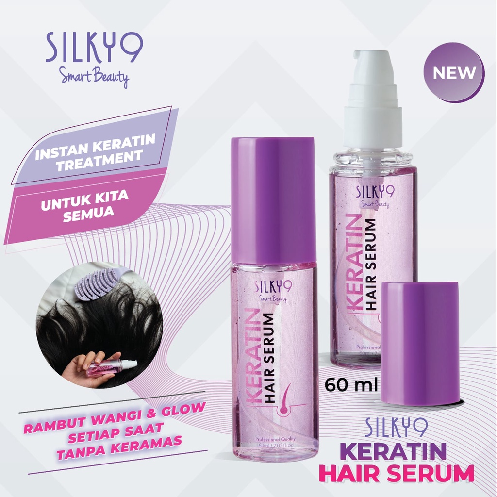 SILKY9 Keratin Hair Serum  60 ML Treatment