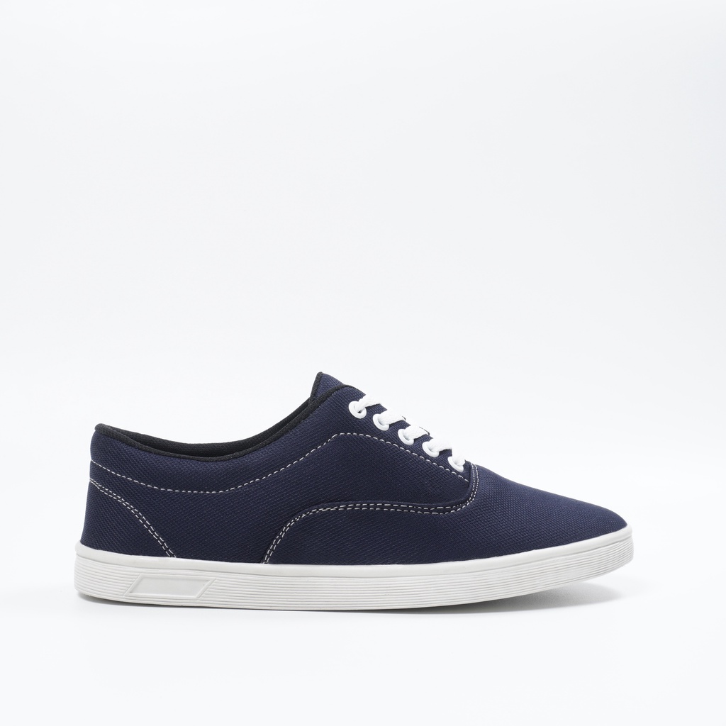 Sepatu Sneakers Pria Authentic Pvc Sepatu Pria Wanita Sekolah Hitam Navy Merah Abu