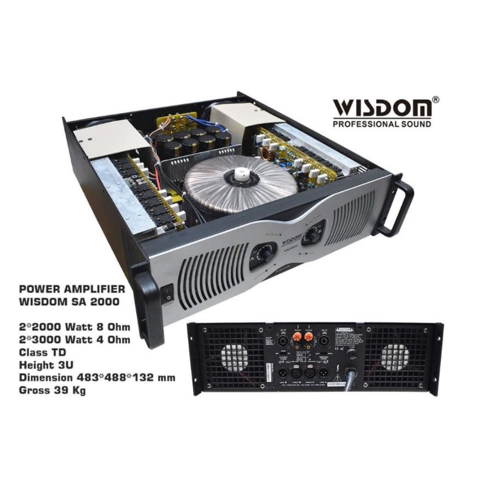 Power Amplifier Wisdom SA2000 Original Garansi Resmi