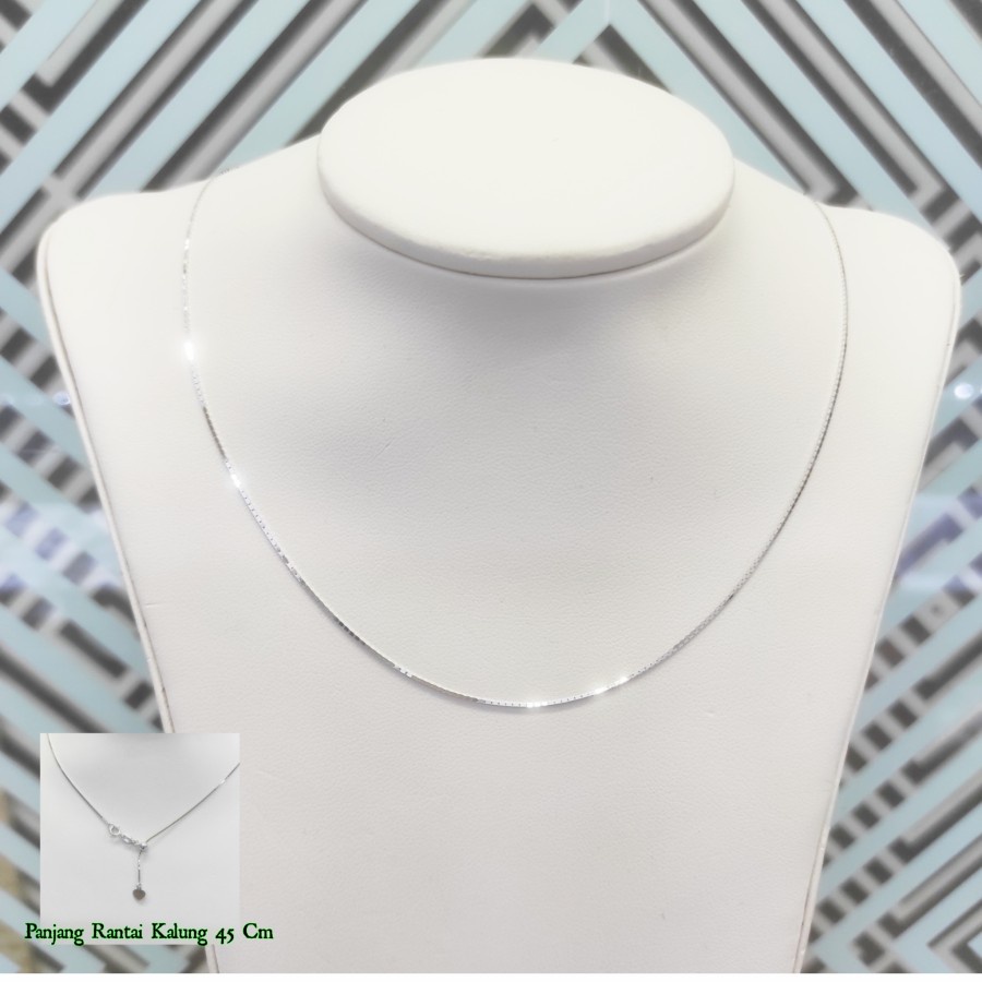 Kalung Emas Model serut Itali Kaca Wg Victoria Jewellery