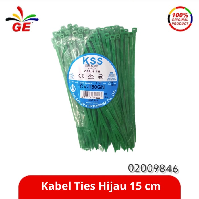 

GE - Kabel Ties Hijau 15 cm 02009846