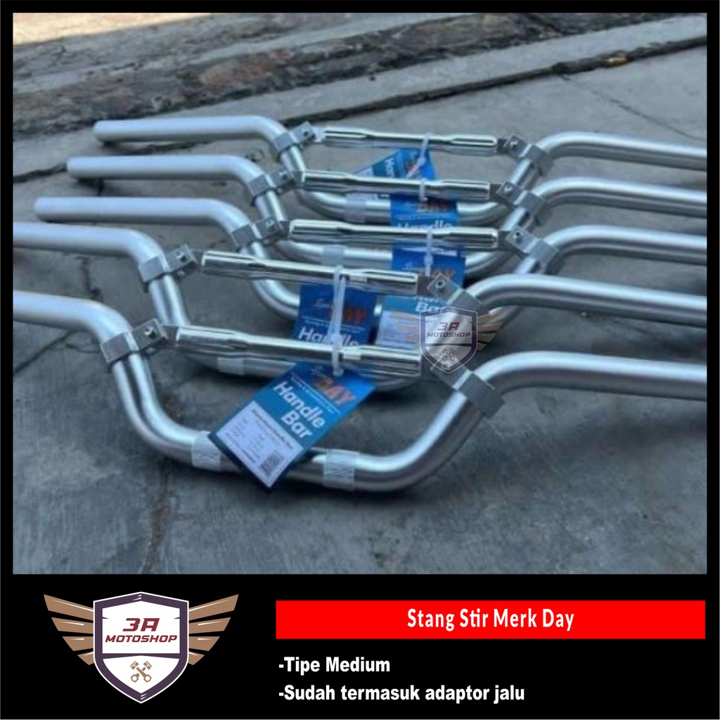 Stang Stir Merk DAY Silver Medium Tebal