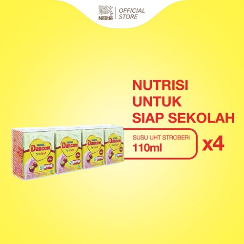 

DANCOW FortiGro Susu UHT Anak Rasa Stroberi 4 x 110ml