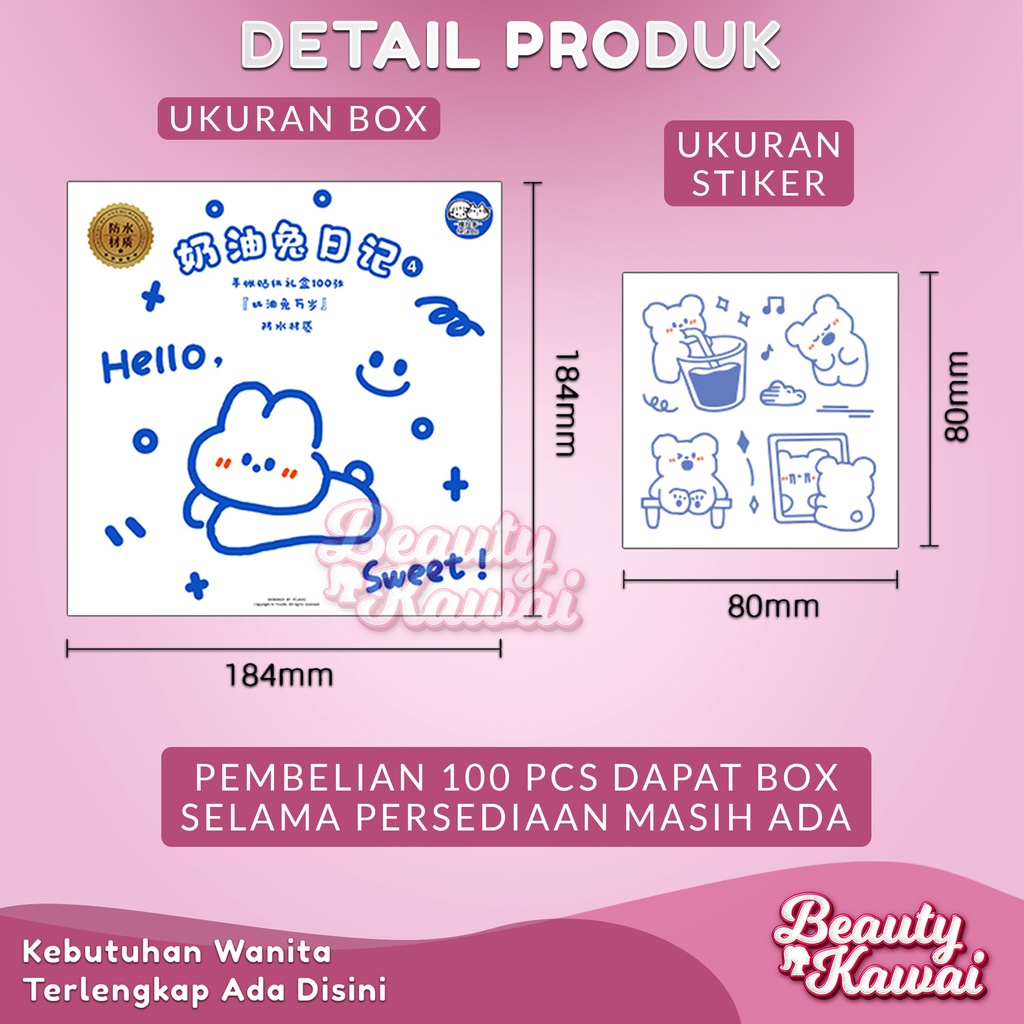 Stiker Lucu Anak Cutting Sticker Bening Dekorasi DIY