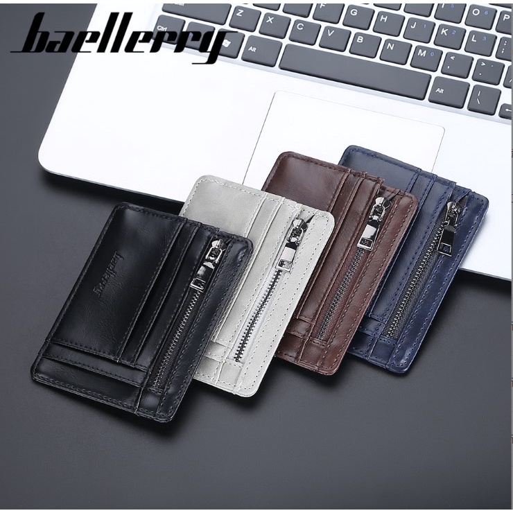 Dompet Kartu Card Holder Bahan Kulit PU Premium BAELLERRY BLY063