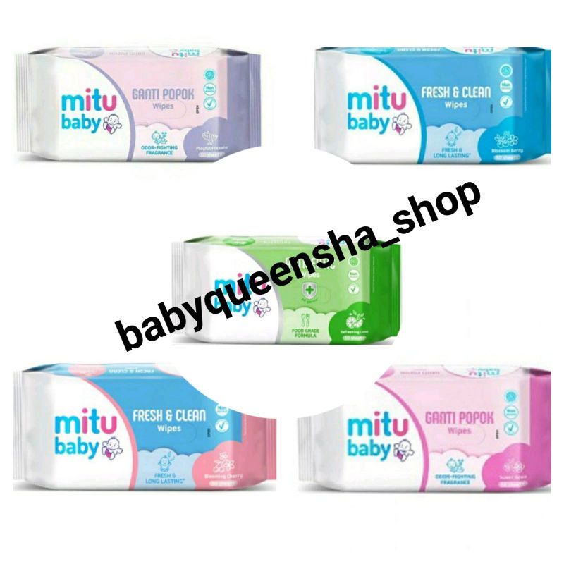 mitu wipes/tisu basah mitu isi 50/tisu basah mitu/mitu tisu basah/mitu