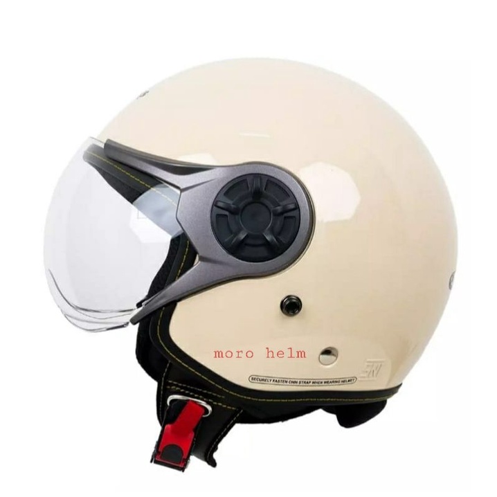 helm cargloss YRM YR ghotic visor pilot solid cream