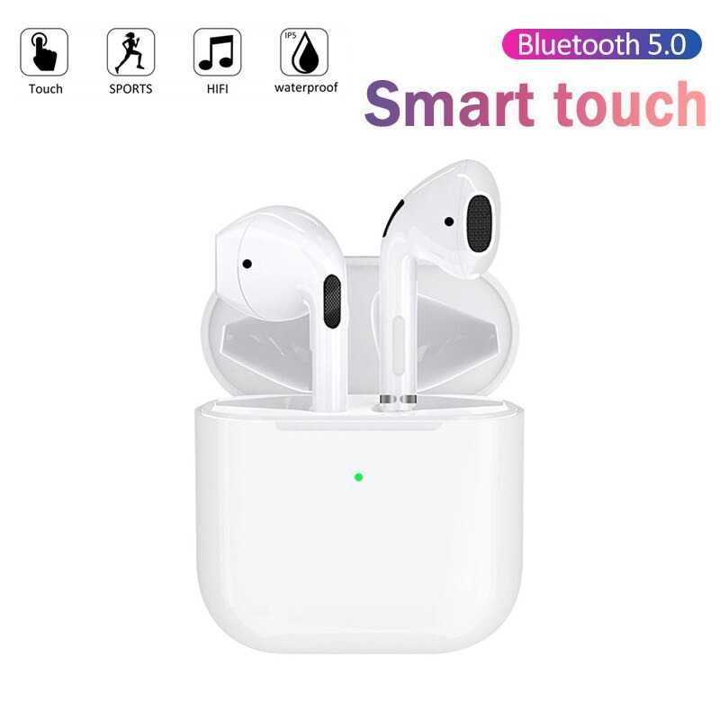 SHIMANG Earphone TWS HiFi Smart Touch Bluetooth 5.0 with Mic - Headset