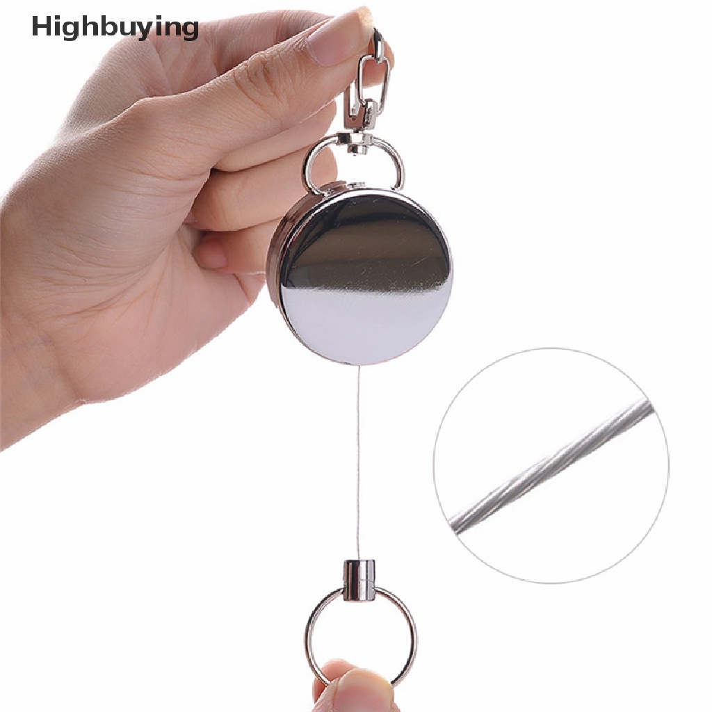 Hbid Anti Hilang Resilience Kawat Baja Elastis Gantungan Kunci Recoil Sporty Alarm Key Rings Glory