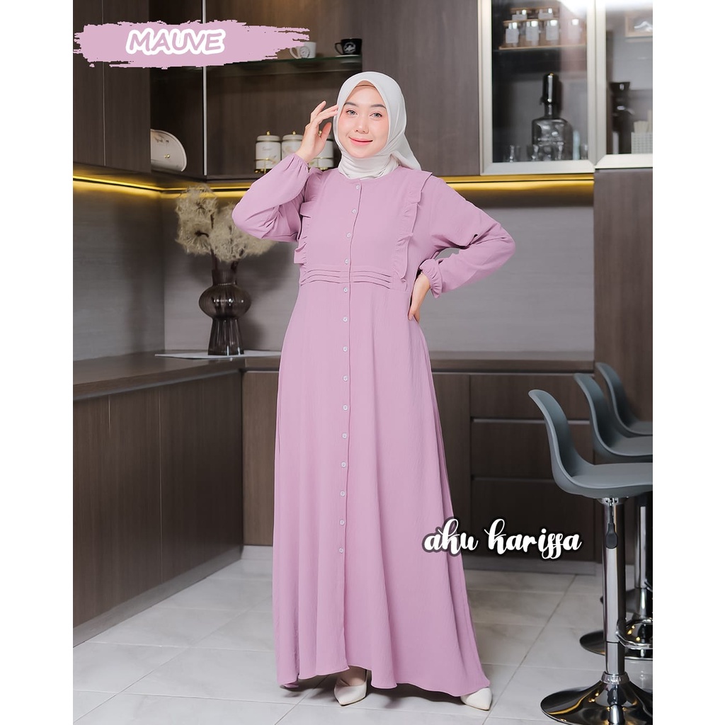 GAMIS SALWA MELIFA  LIANI AKU KARISSA DRESS MODEL TERBARU CRINGKLE PREMIUM OOTD FASHION WANITA KEKINIAN UPDATE STYLE