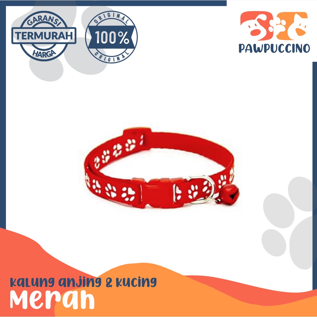 KALUNG LONCENG KUCING/ANJING MOTIF PAW