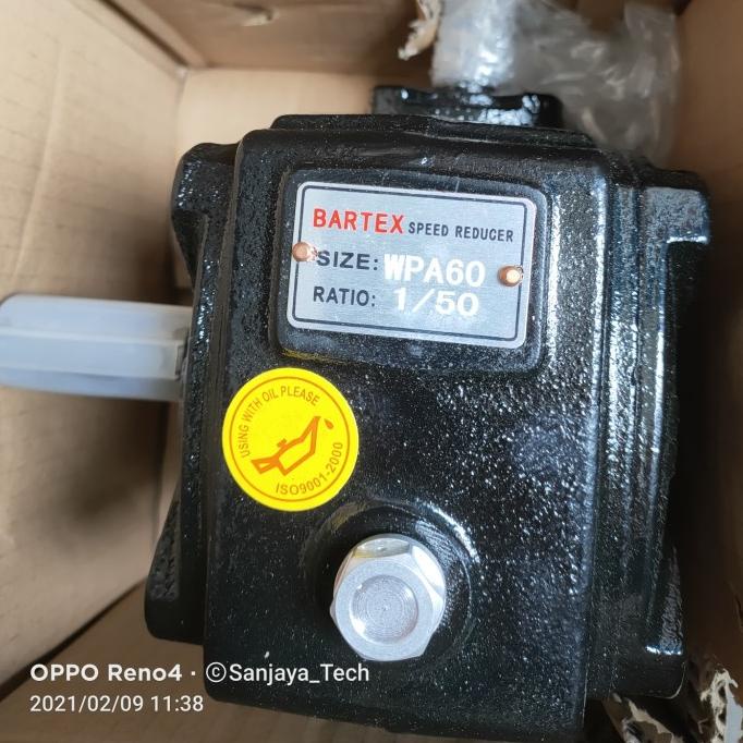BARTEX gearbox speed Reducer WPA 60 RATIO 10 up to 60, WPA60