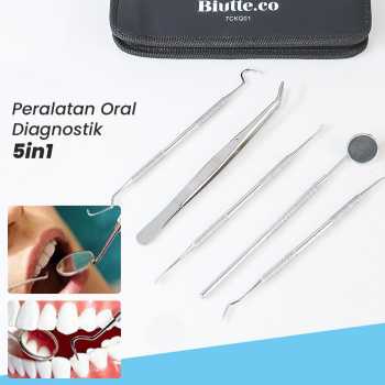 Biutte.co Peralatan Oral Diagnostik Perawatan Dokter Gigi Dental 5in1 - 7CKQ01