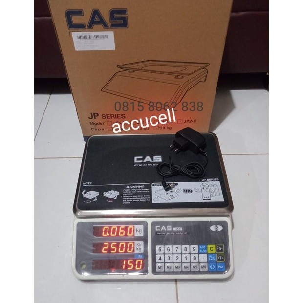 Timbangan Timbangan Digital Cas Jp2 30 Kg