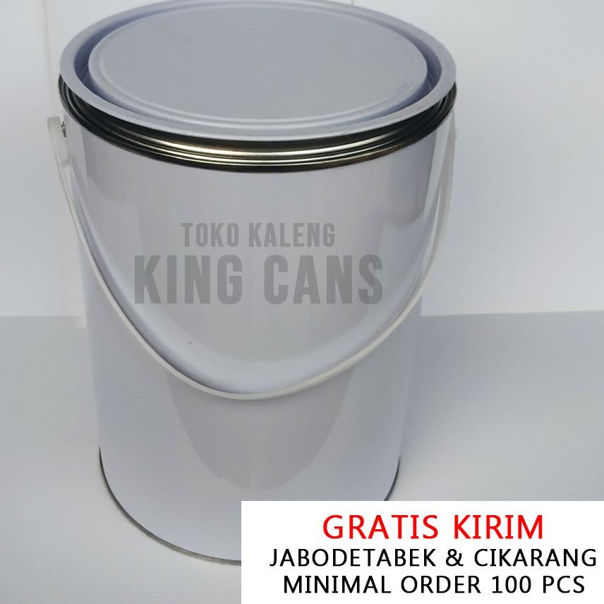 Kaleng Cat | Kaleng Polos Putih Kapasitas 5 Liter