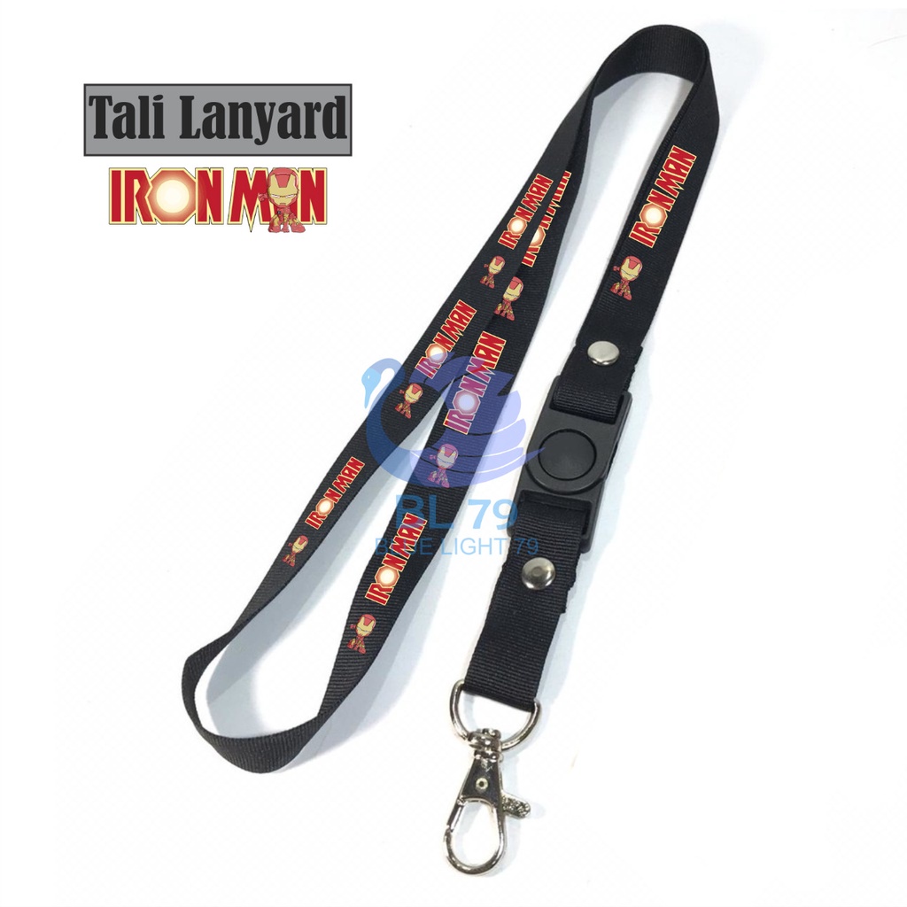 

GANTUNGAN KUNCI IRON MAN TONY STARK / MARVEL STUDIOS / AVENGERS SUPER HERO TALI LANYARD GANTUNGAN LEHER ID CARD NAME TAG HP / HANDPHONE BEST SELLER COD