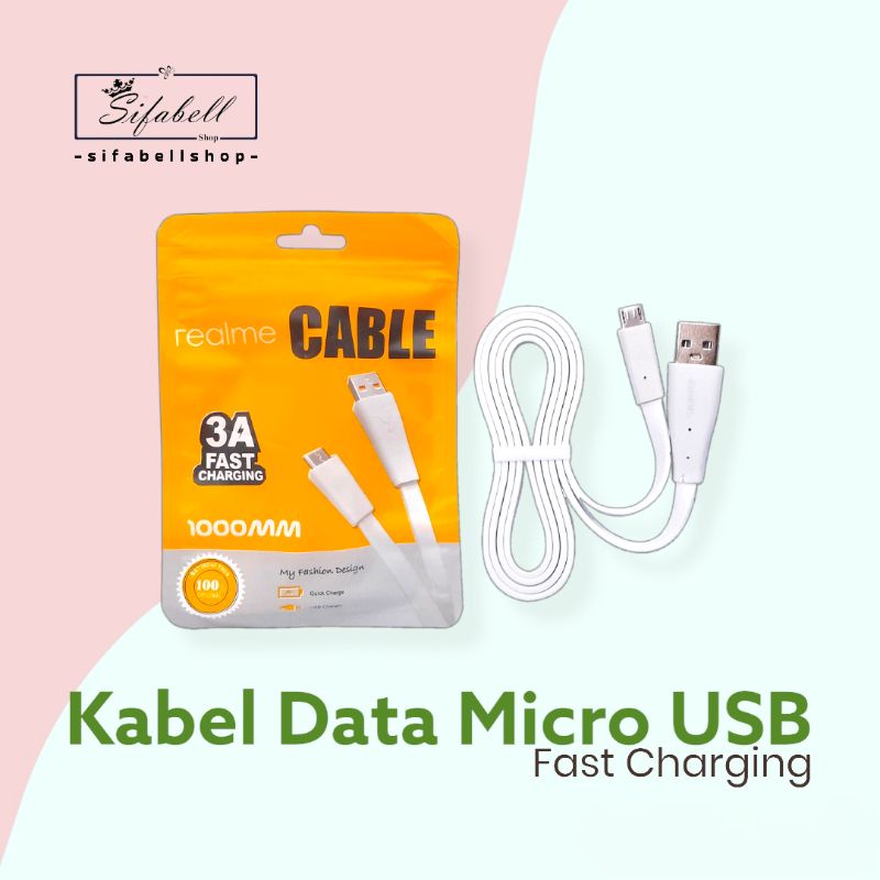 Kabel Data Micro USB Branded 3A Fast Charging Kabel Cas Kabel Charger Packing Plastik