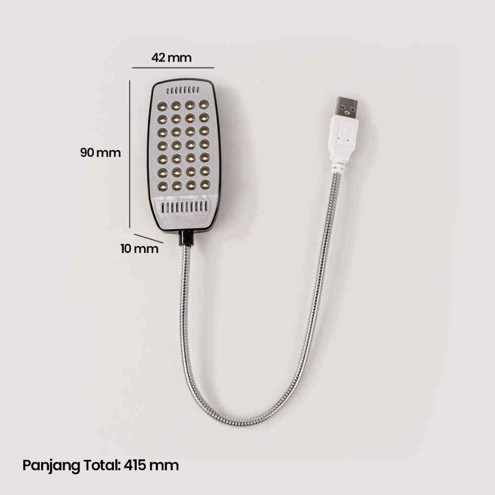 Lampu Belajar USB 28 LED dengan Modul ON / OFF - LZY-028