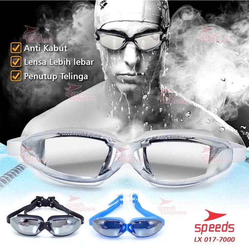 SPEEDS LX017-7000 Kacamata Renang Miror ANTI FOG & UV PROTECTION