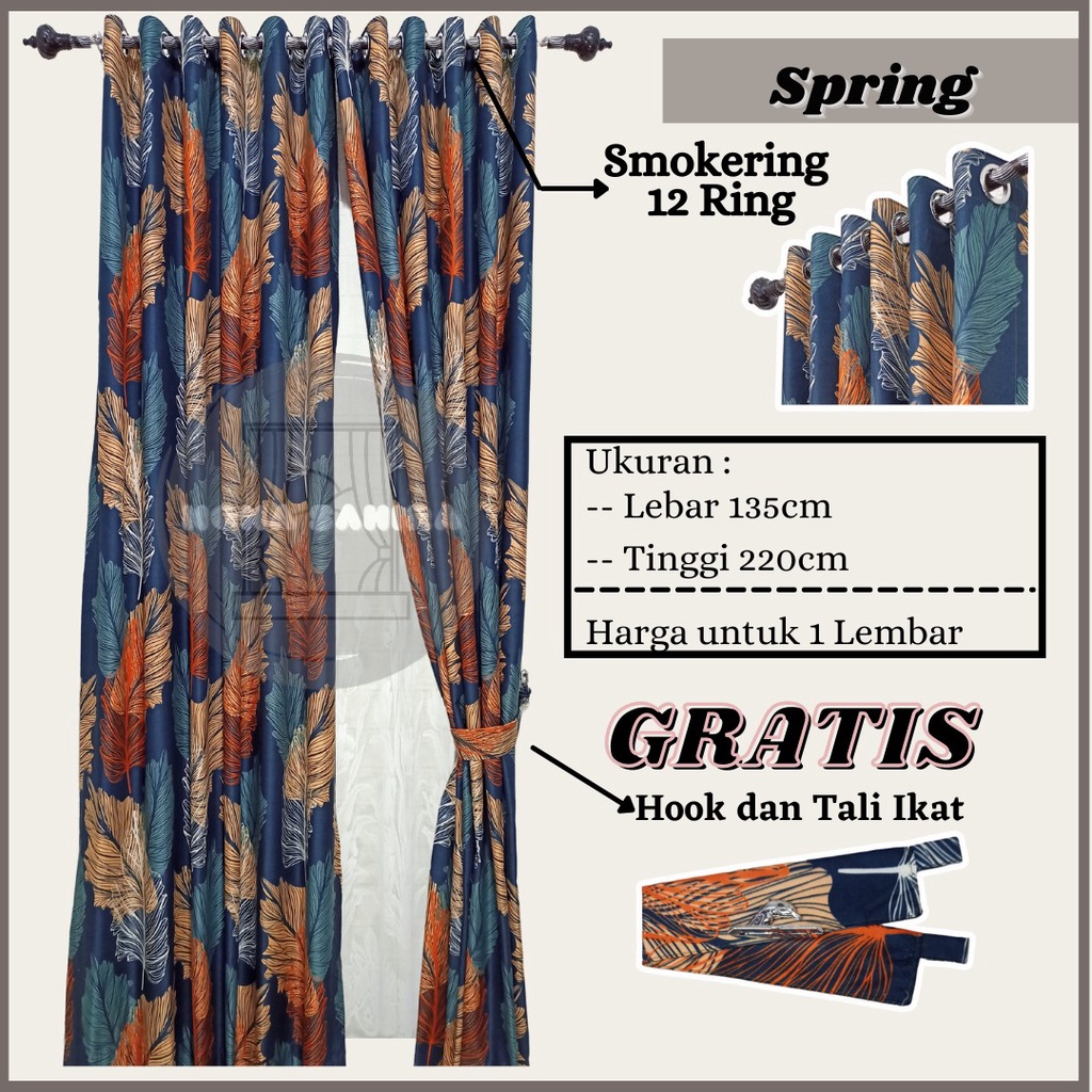 GORDEN MINIMALIS JENDELA PINTU SMOKERING 12 RING KATUN TERLARIS IMPORT