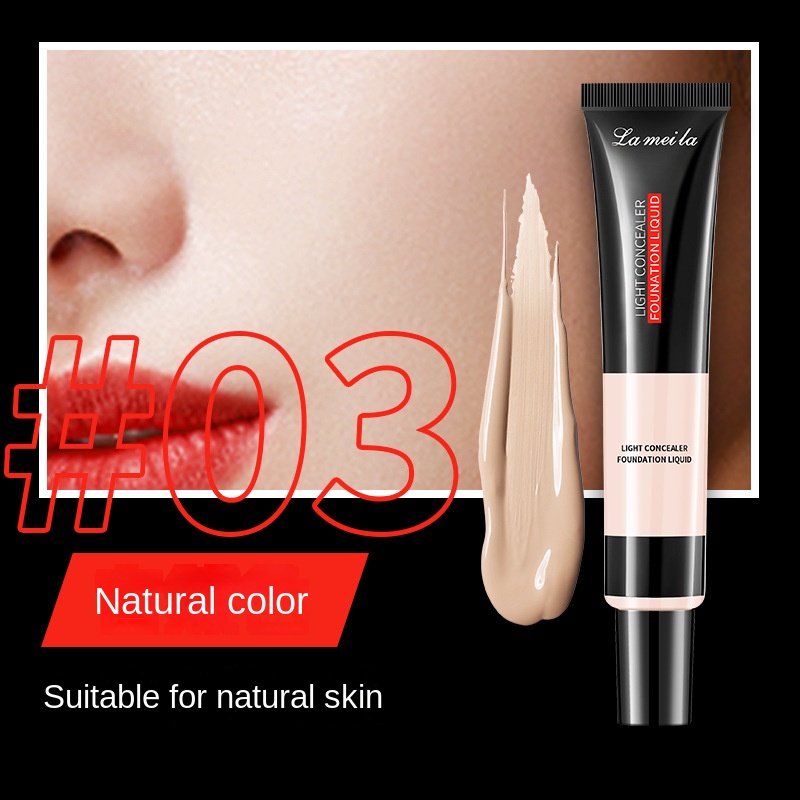 Full Coverage Light Concealer Liquid Foundation Memperbaiki Concealer Kosmetik Isolated Cream Foundation