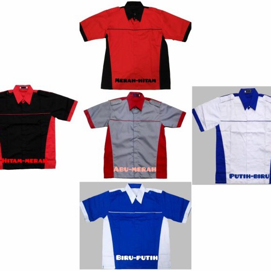 Baju Hem Seragam Kerja Gratis Bordir