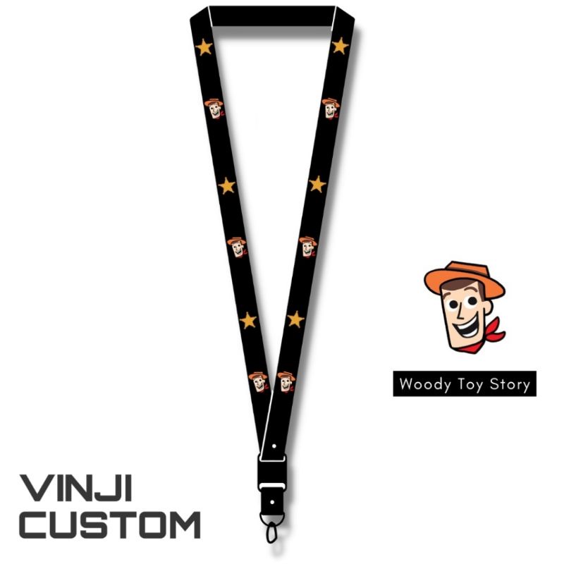 

Lanyar WOODY TOY STORY pods tali lanyard KARTUN gantungan kunci name tag id card kartu nama / tali lanyard gantungan leher