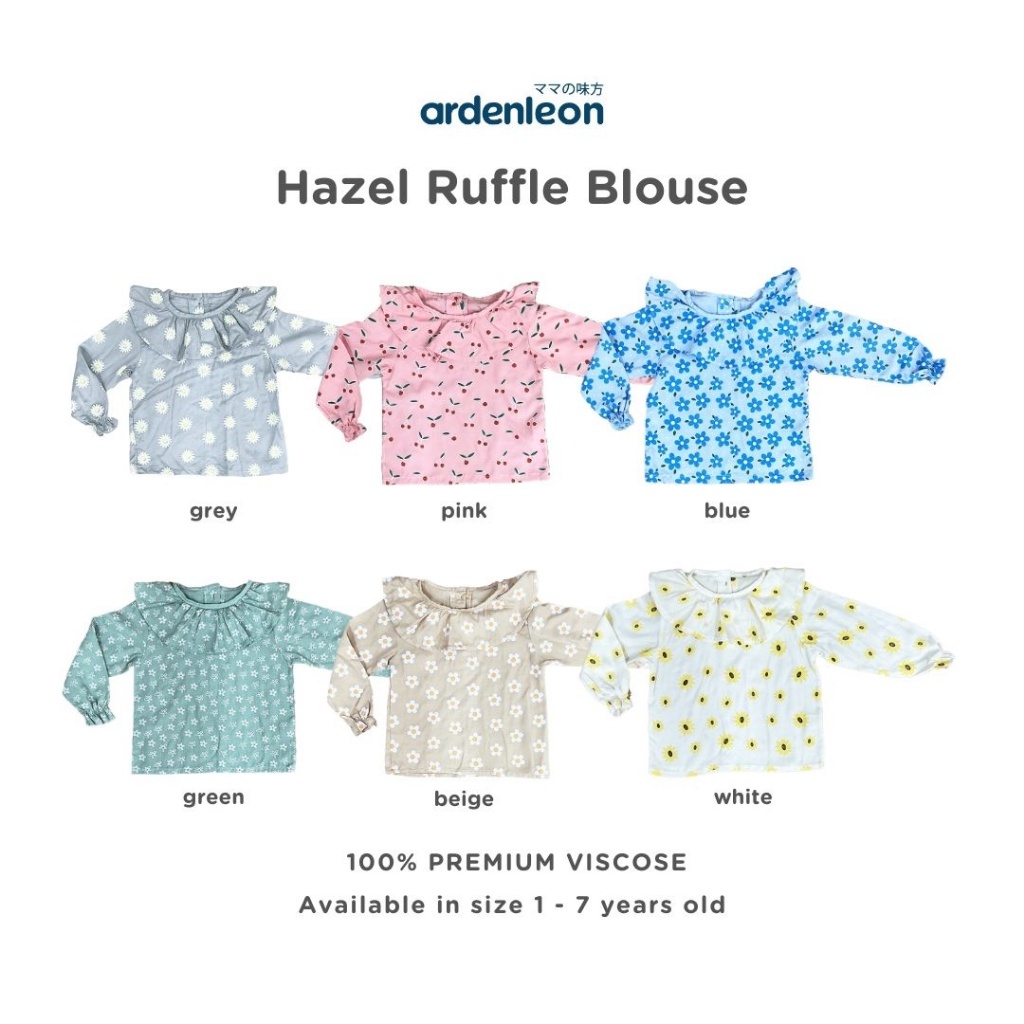 Ardenleon Hazel Ruffle Blouse / Puffy Blouse