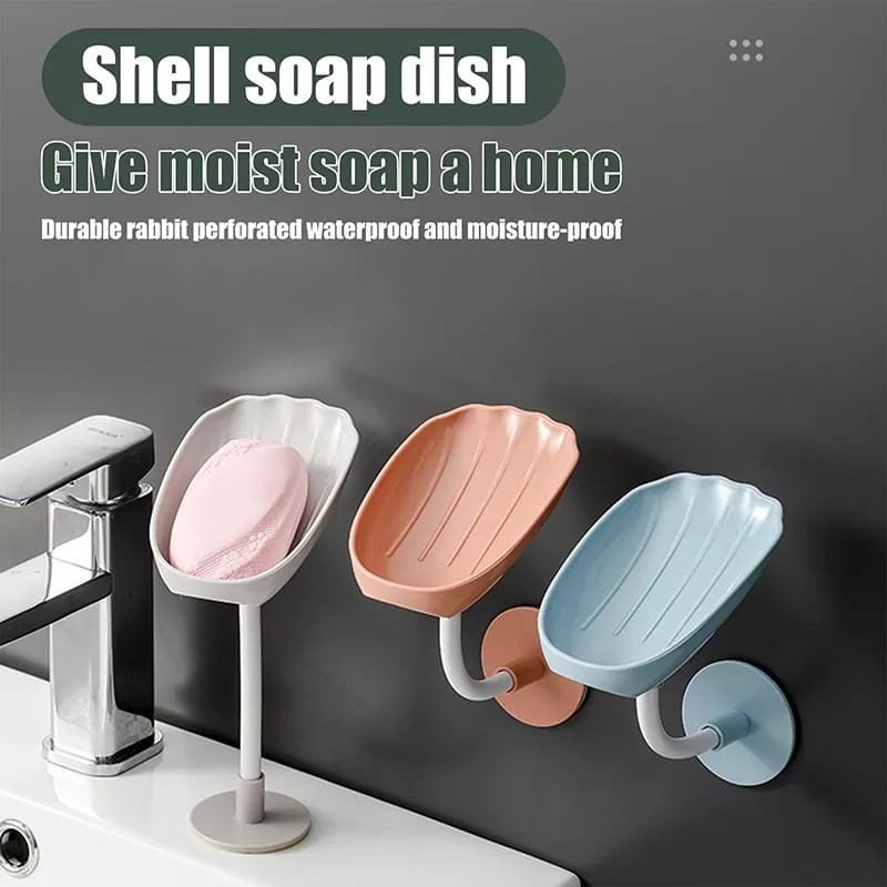 Tempat Sabun Batang - Pancuran Tempel Dinding Portabel - Soap Dish Holder